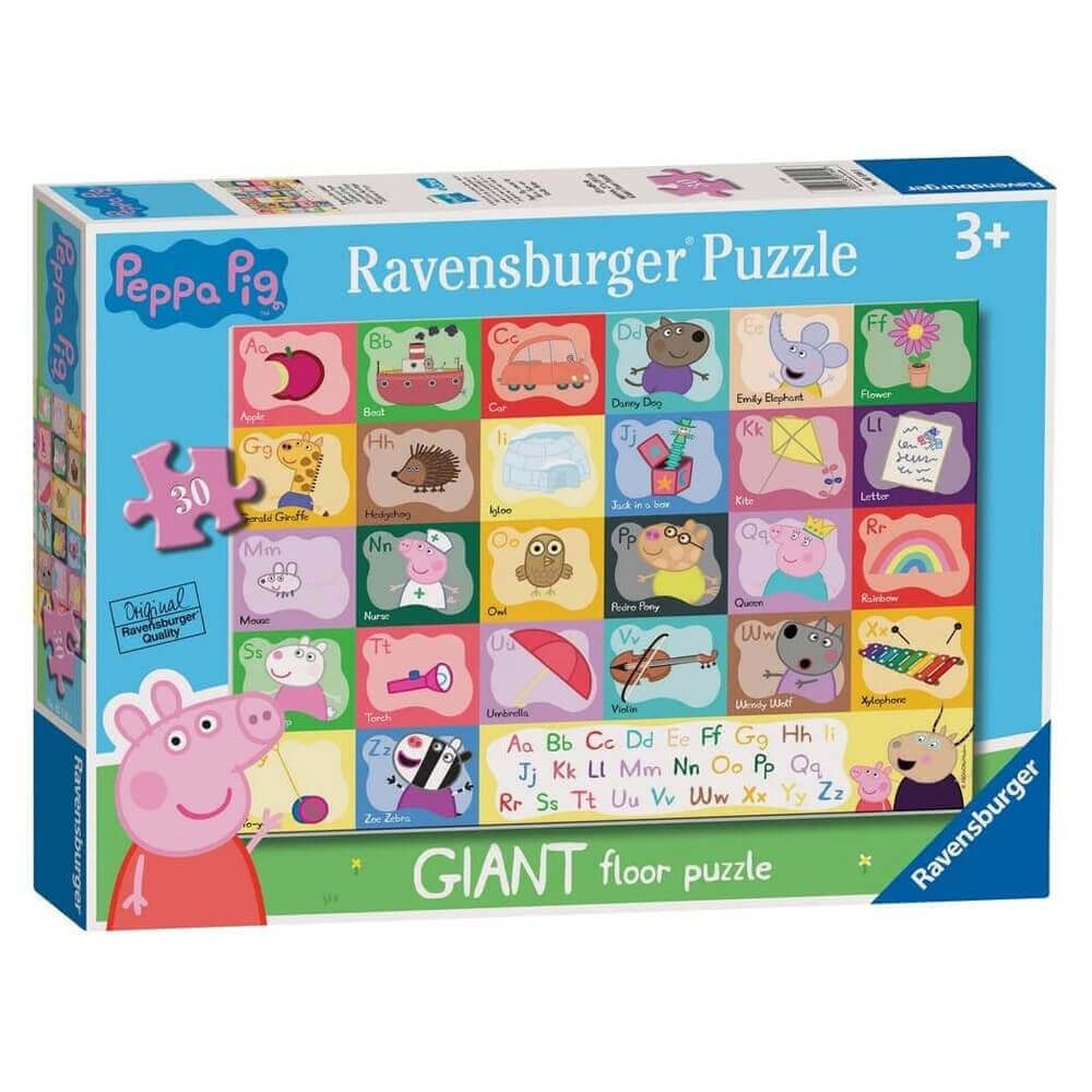 Ravensburger Peppa Pig Alphabet Giant Floor Puzzle - 24 Pieces Puzzle